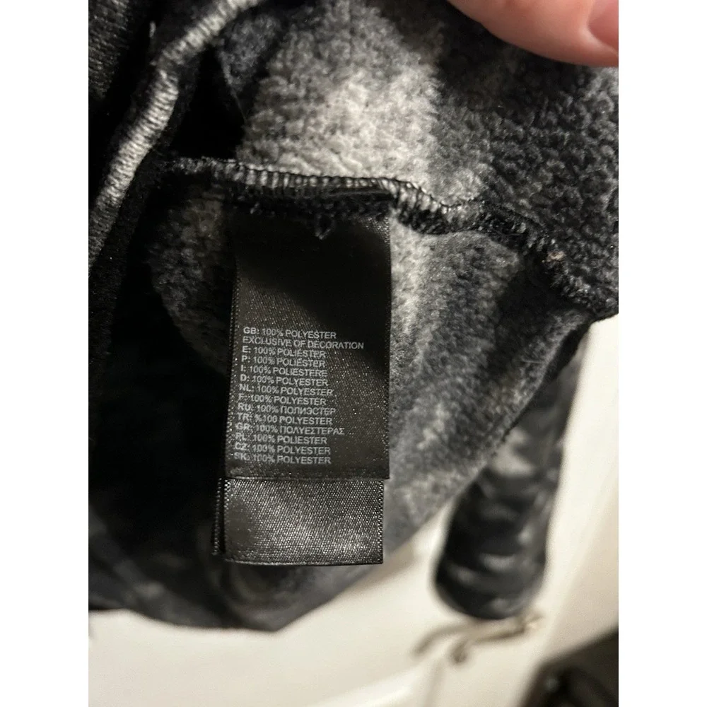 The North Face L Quarter Zip Fleece‎ Pullover Better Sweater Aztec Black Gray